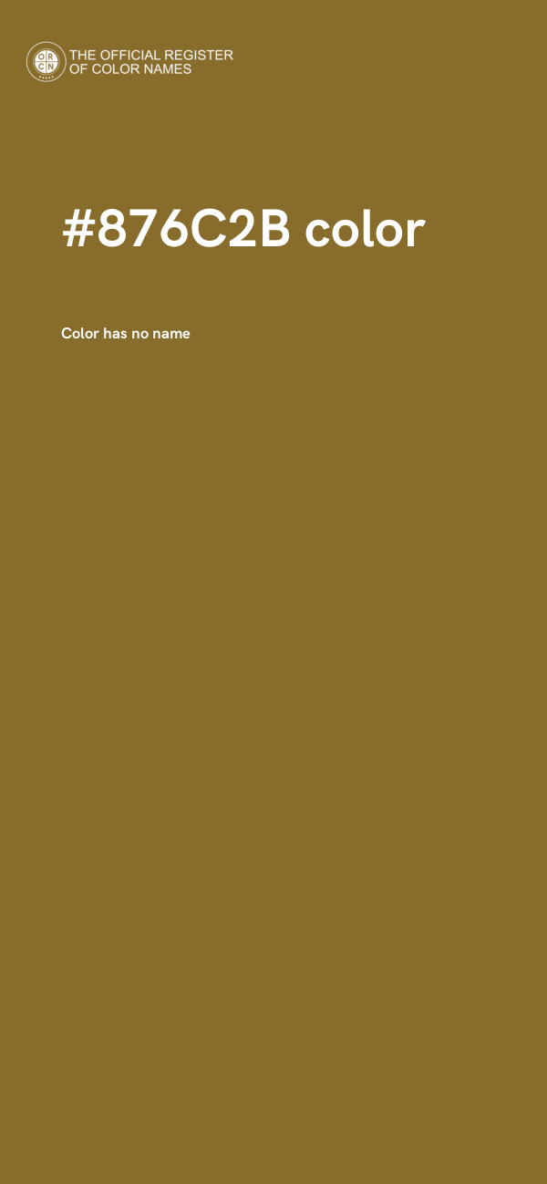 #876C2B color image