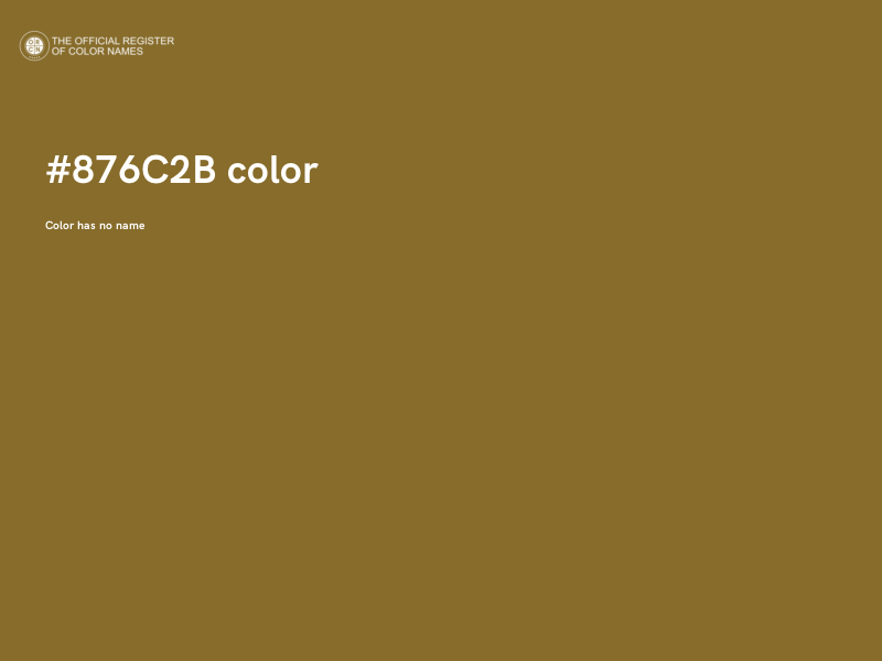 #876C2B color image