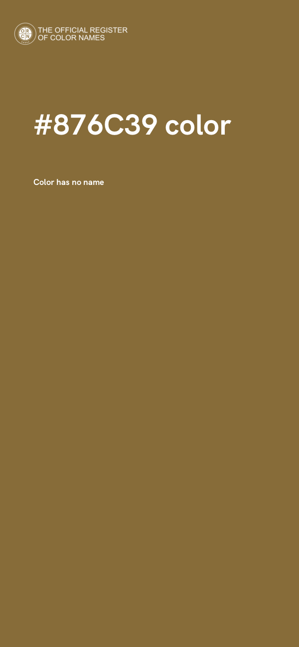 #876C39 color image
