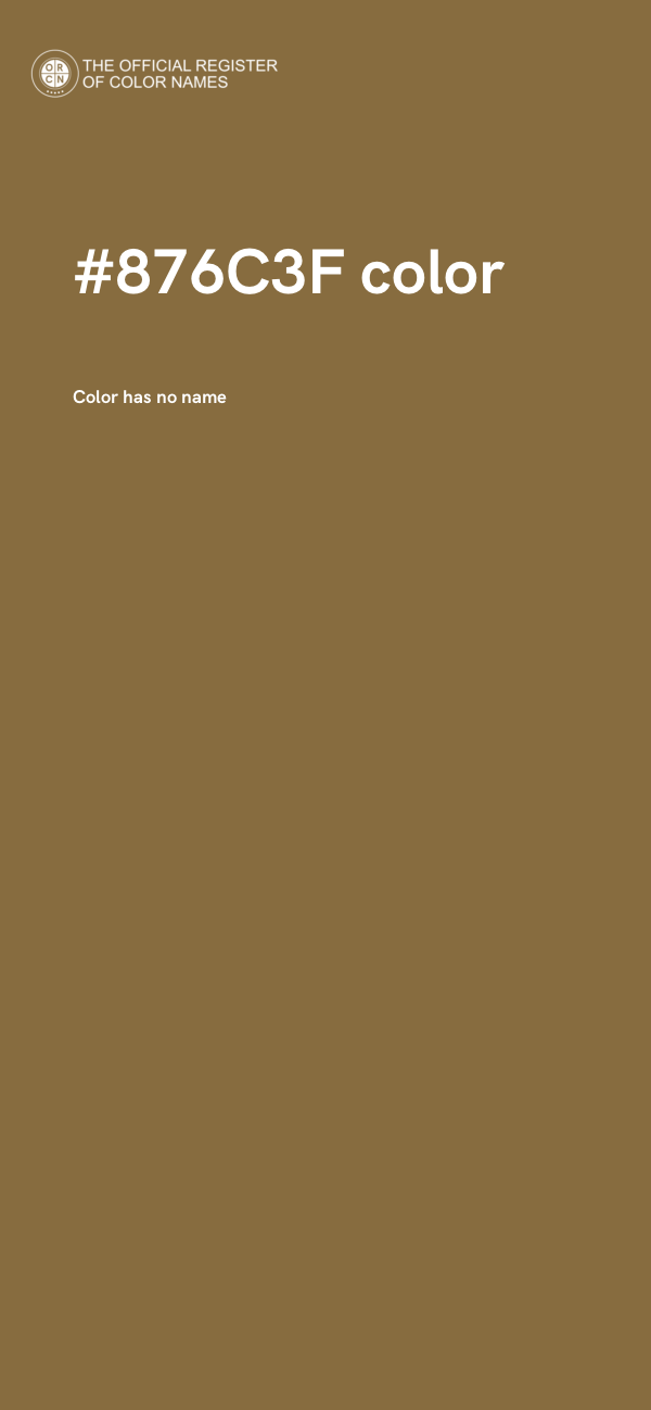 #876C3F color image