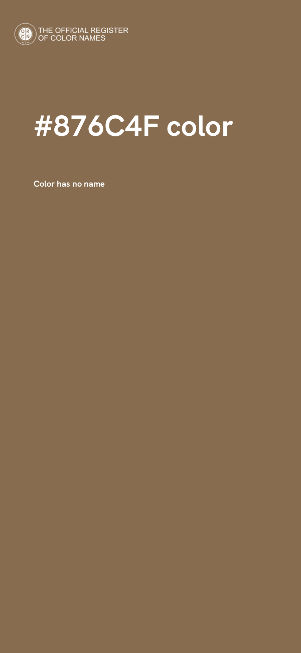 #876C4F color image