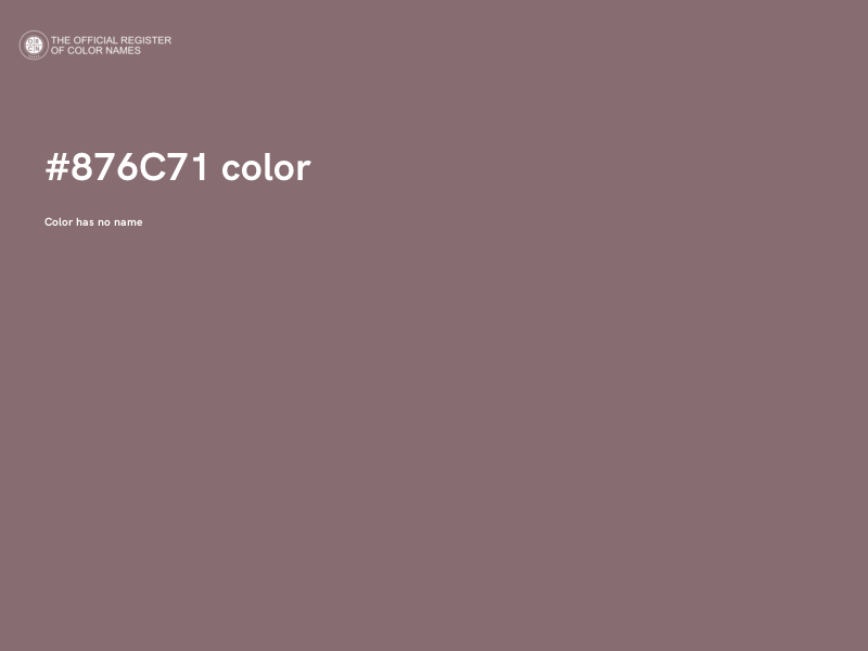 #876C71 color image