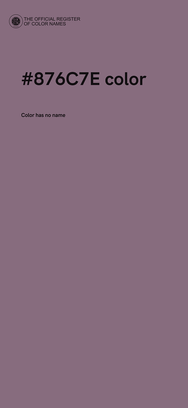 #876C7E color image