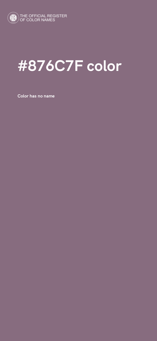 #876C7F color image