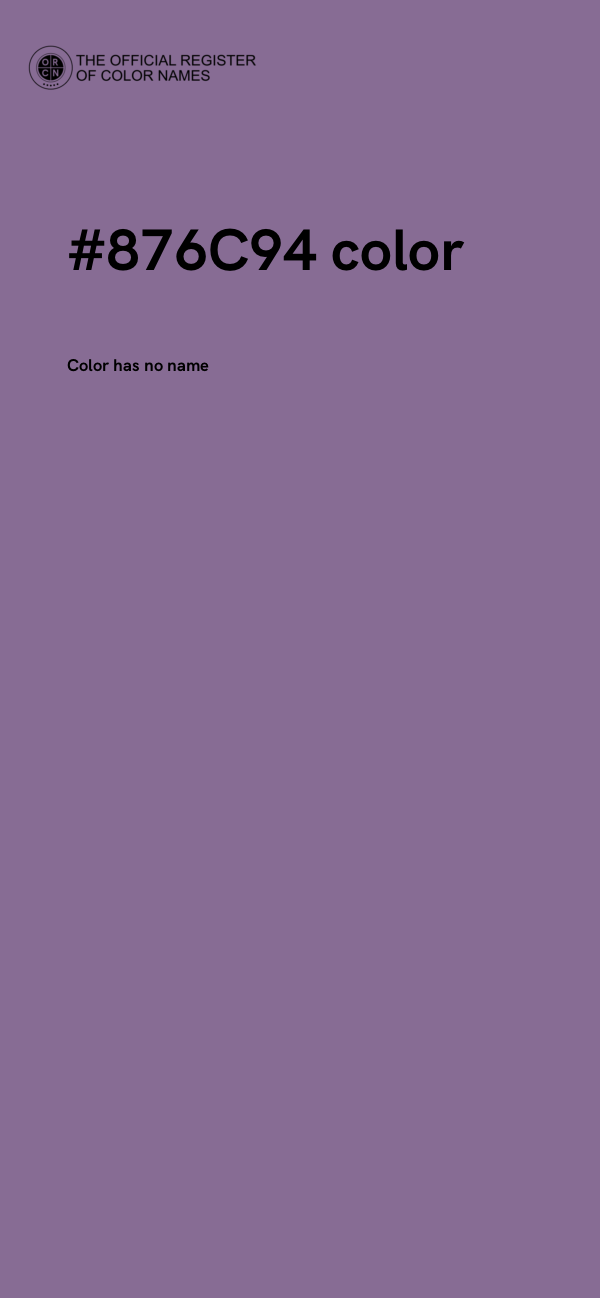 #876C94 color image