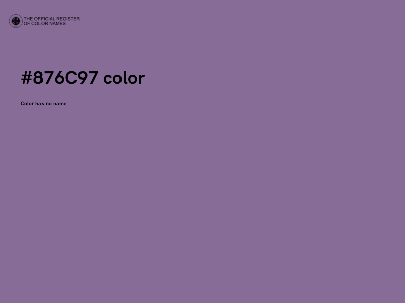 #876C97 color image