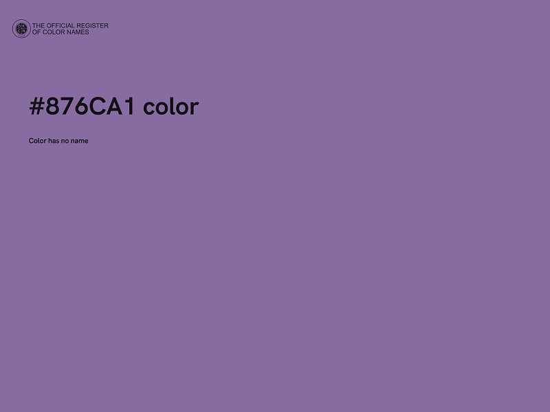 #876CA1 color image