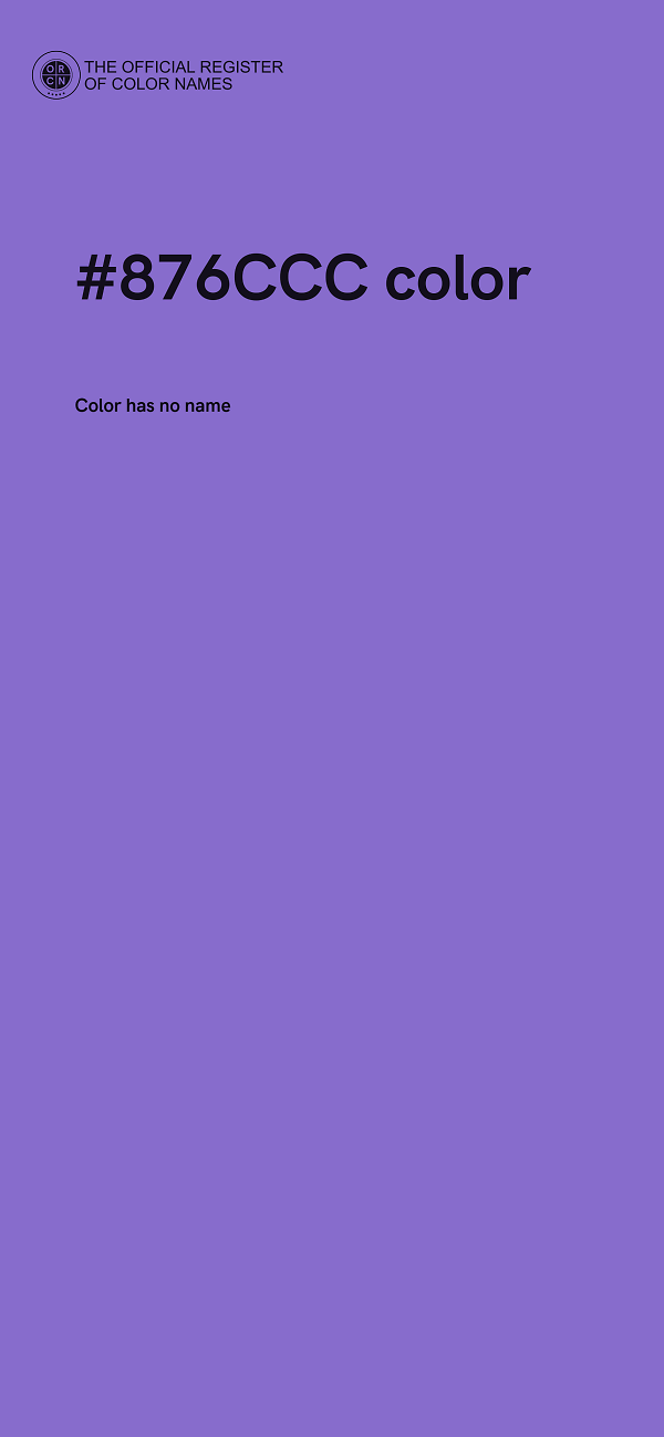 #876CCC color image