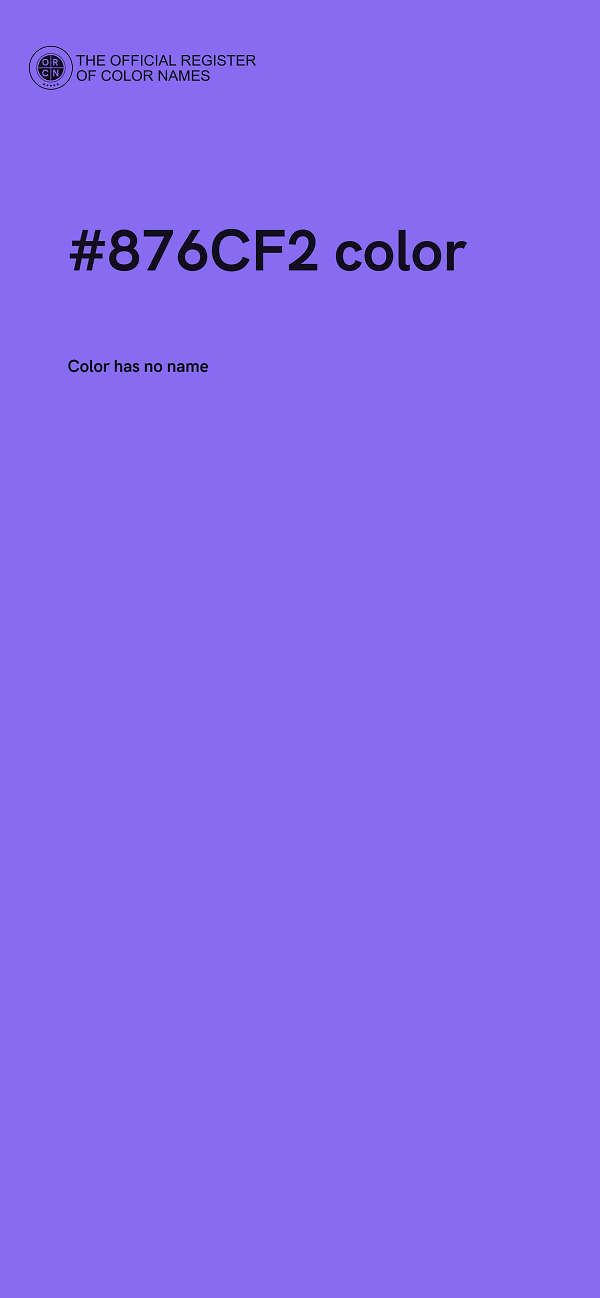 #876CF2 color image