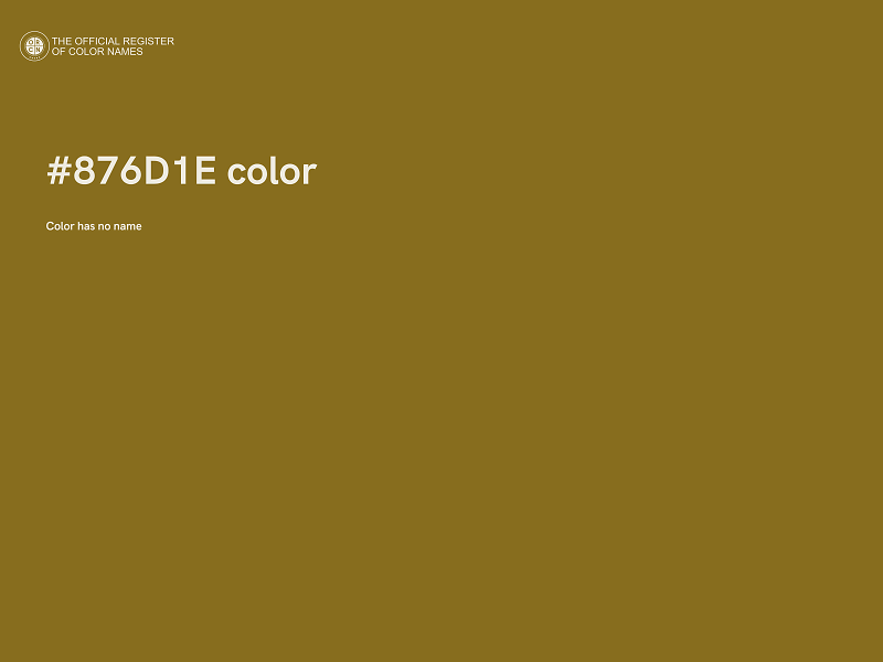 #876D1E color image