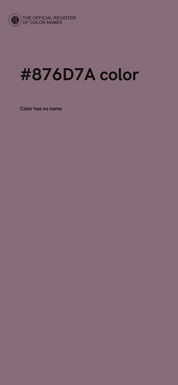 #876D7A color image