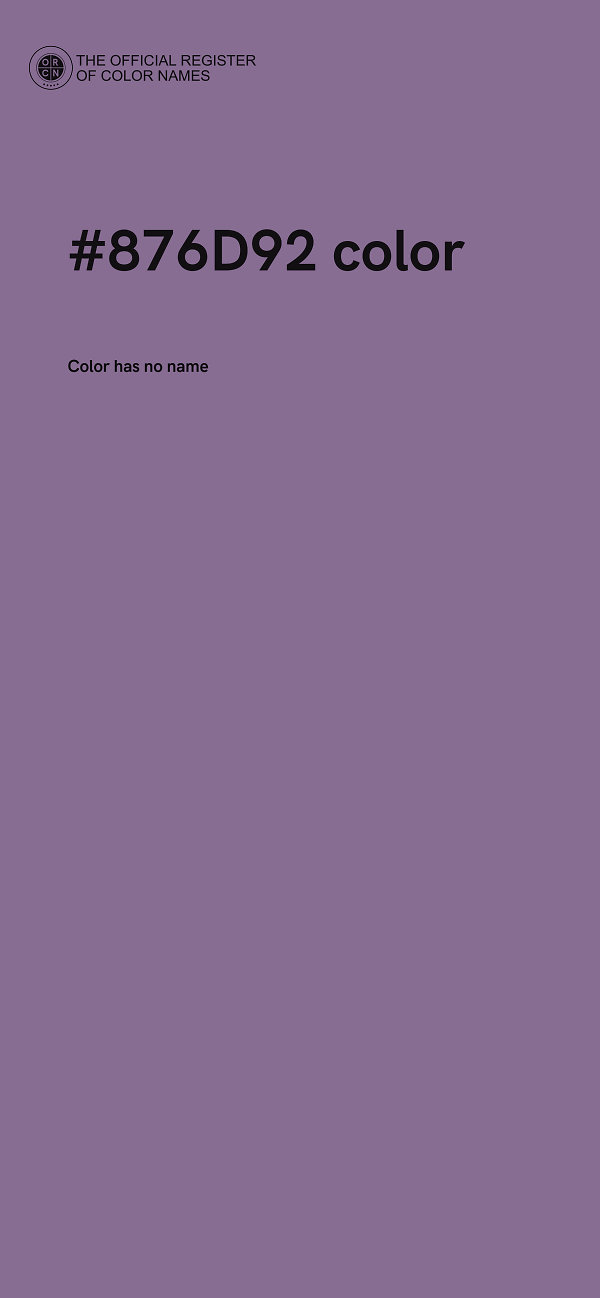 #876D92 color image