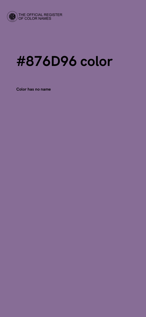 #876D96 color image