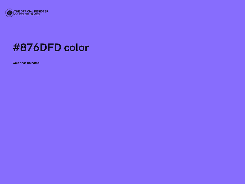 #876DFD color image