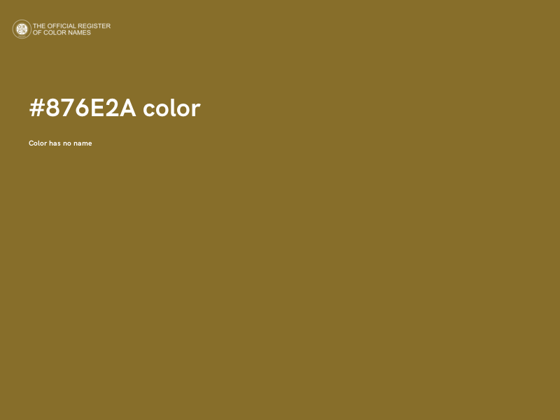 #876E2A color image