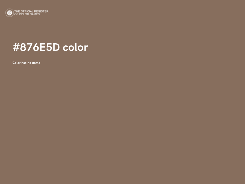 #876E5D color image