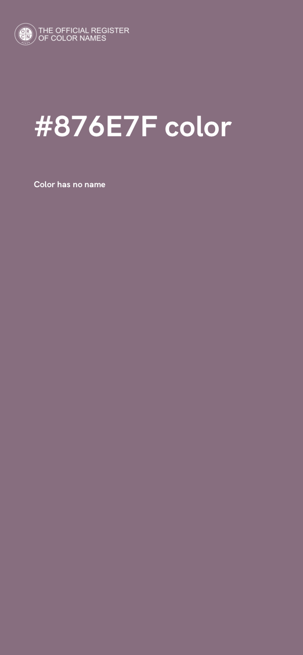 #876E7F color image