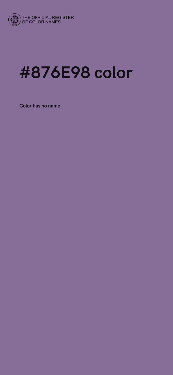 #876E98 color image