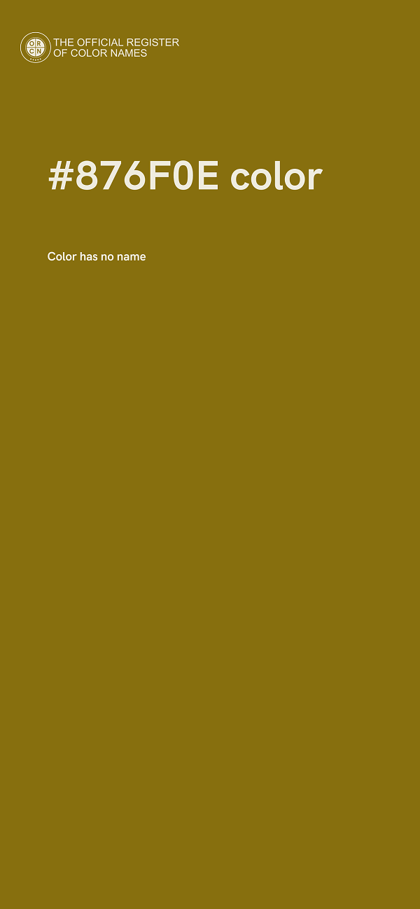 #876F0E color image