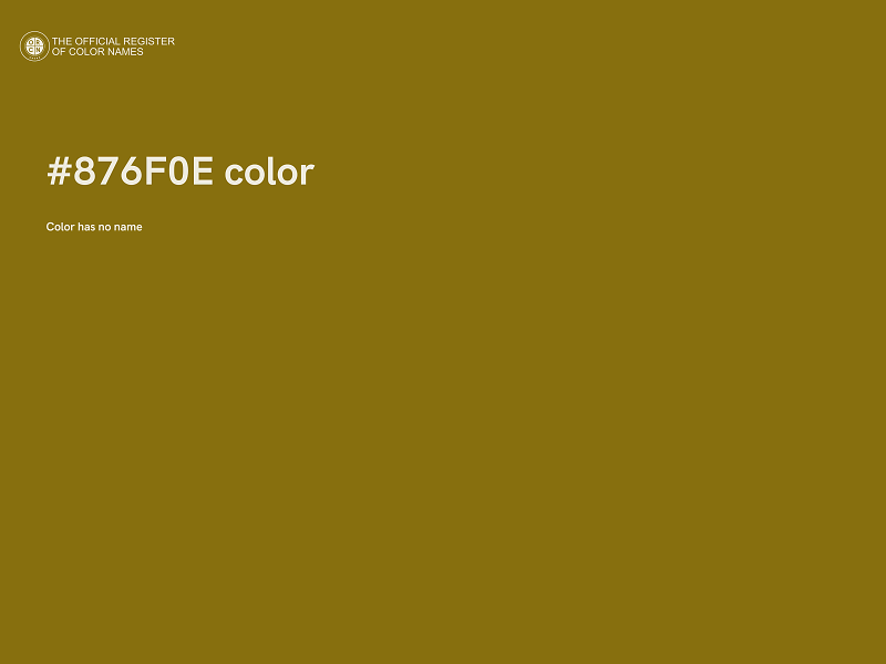 #876F0E color image