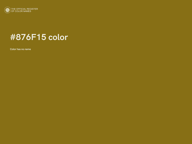 #876F15 color image