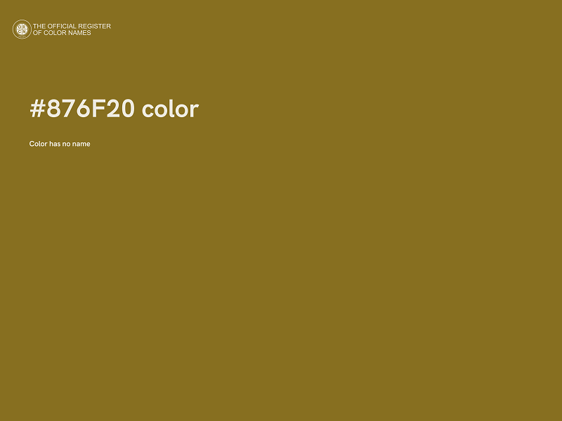 #876F20 color image