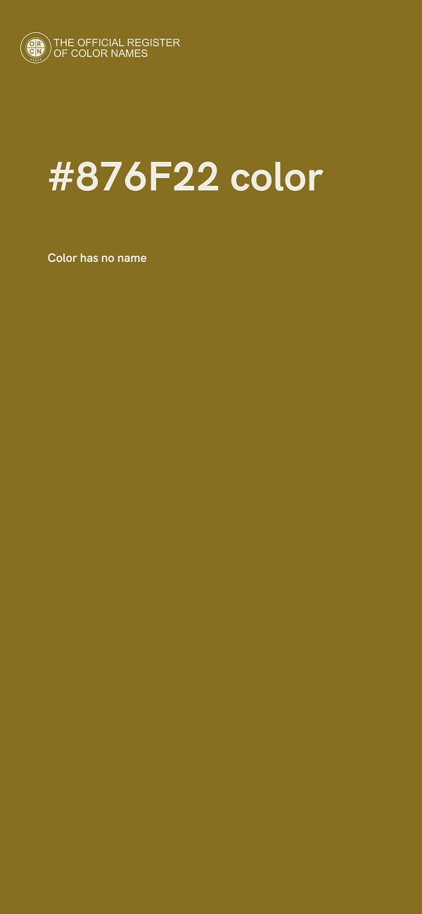 #876F22 color image