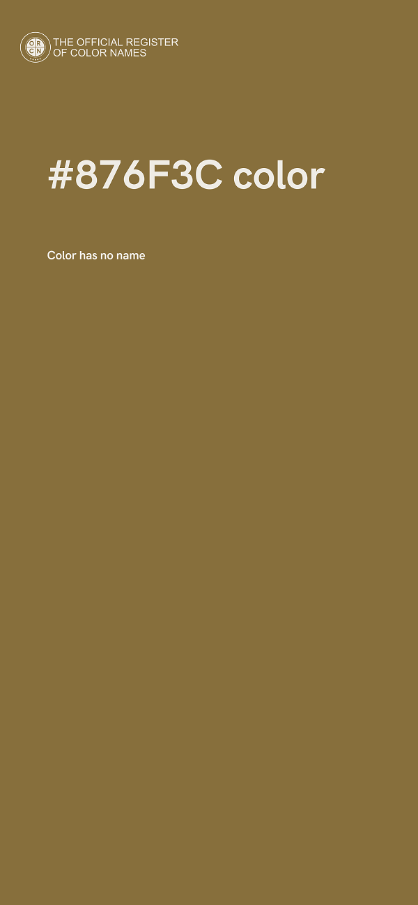 #876F3C color image