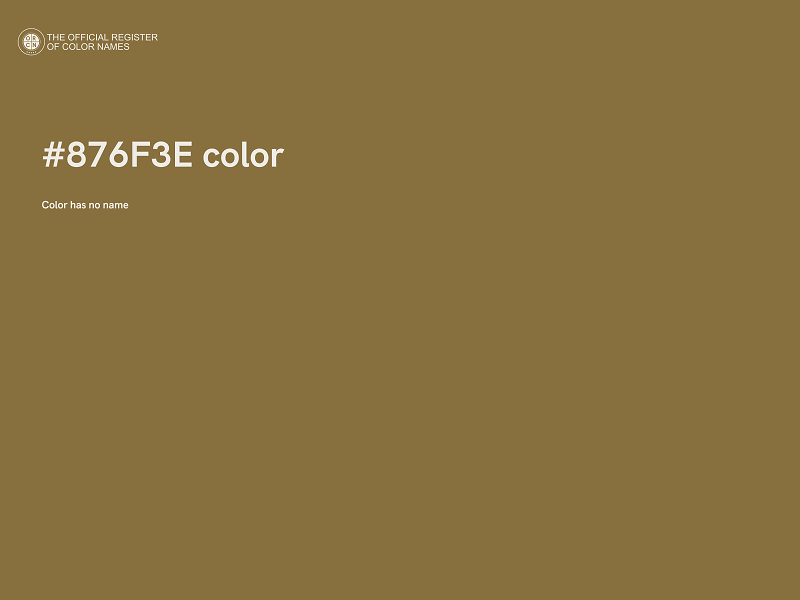 #876F3E color image