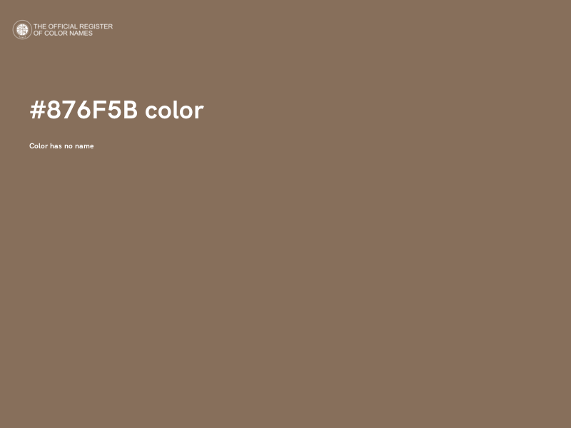 #876F5B color image