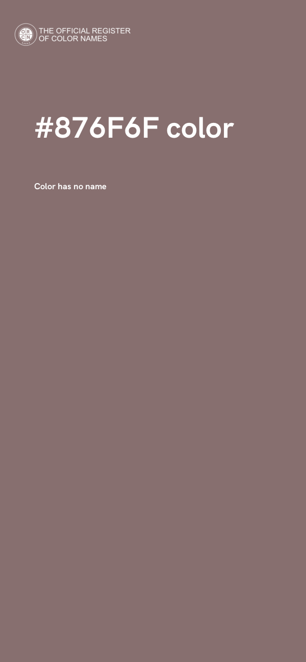 #876F6F color image