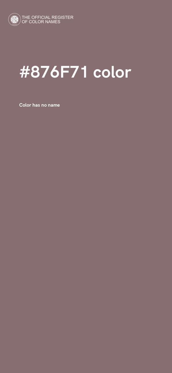 #876F71 color image