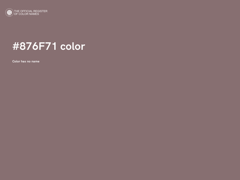 #876F71 color image