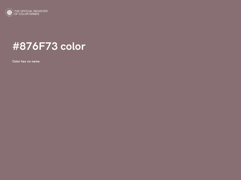 #876F73 color image