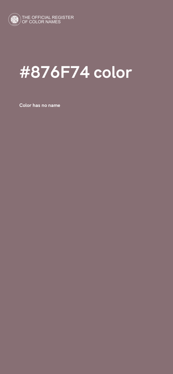 #876F74 color image
