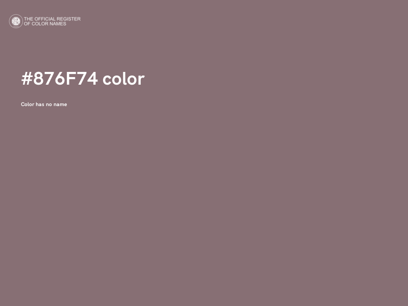 #876F74 color image