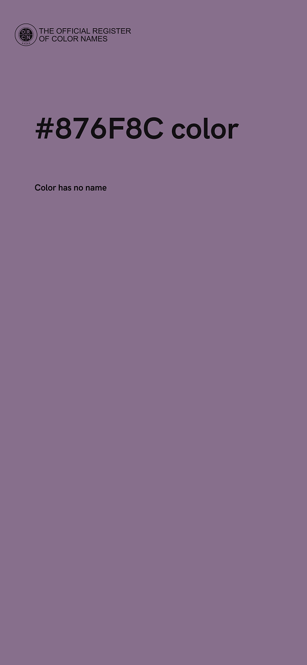 #876F8C color image