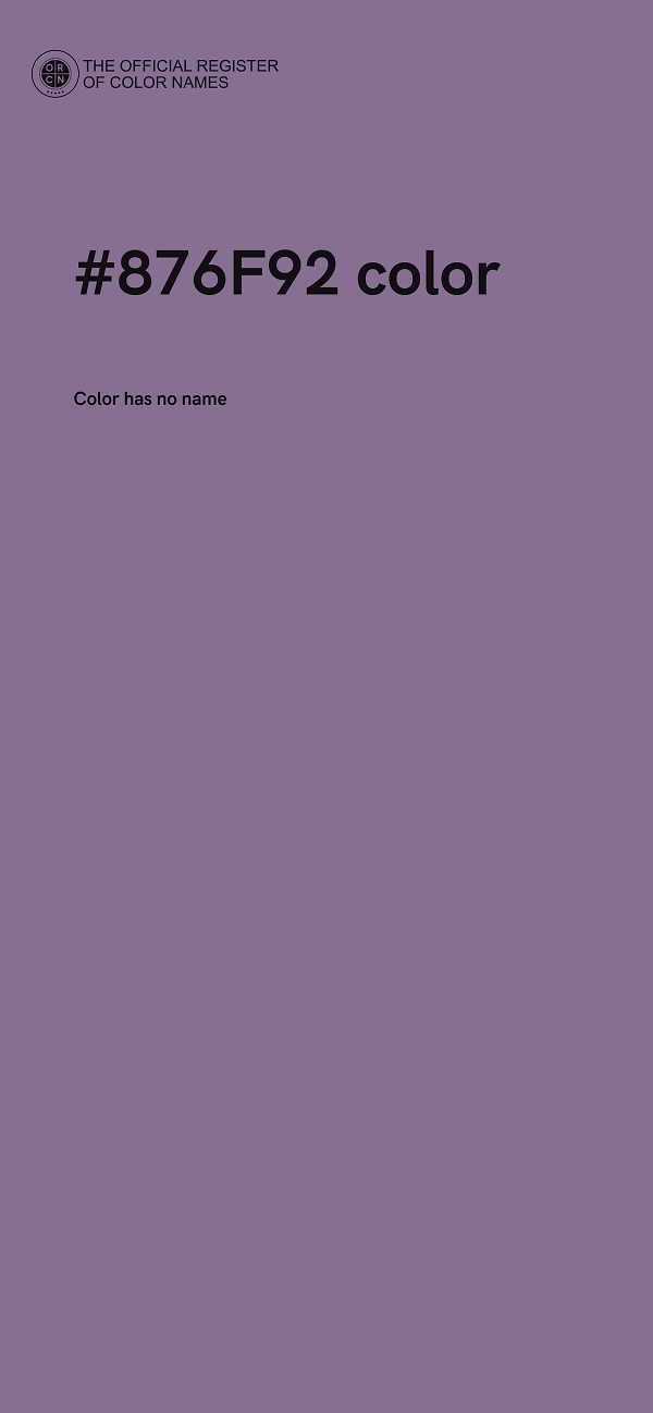 #876F92 color image