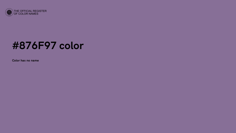#876F97 color image