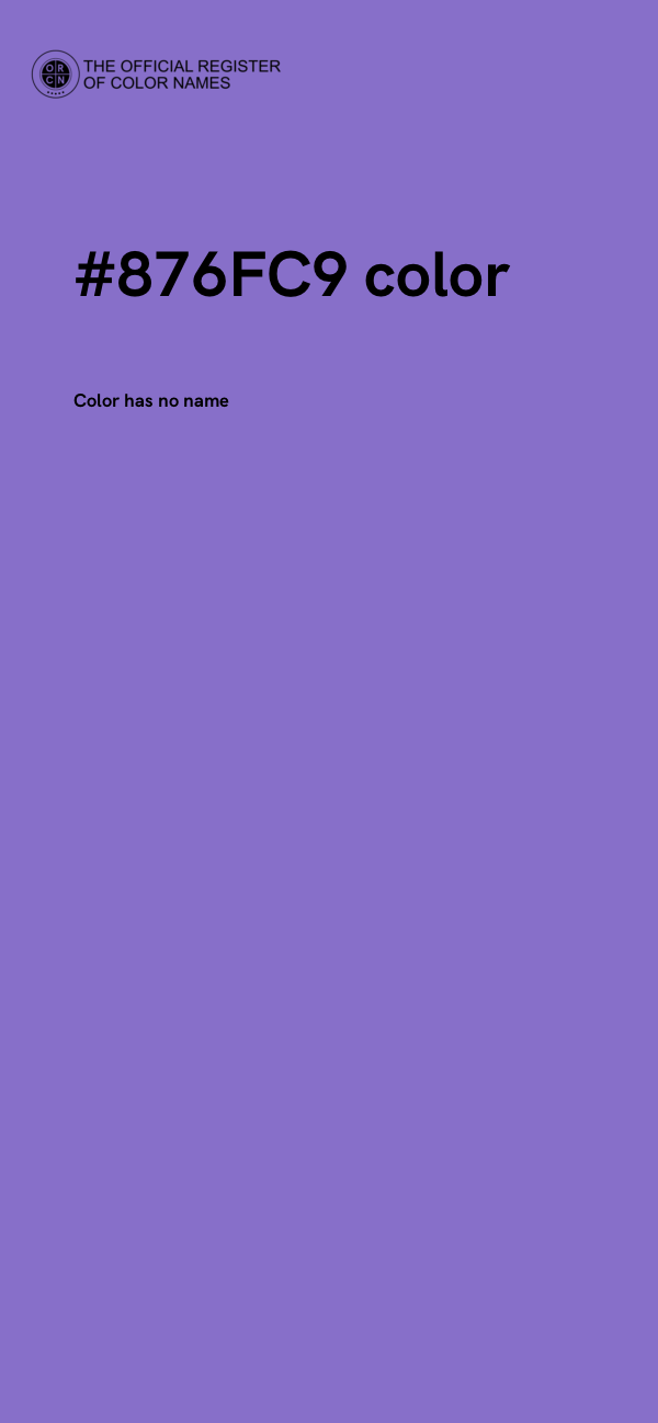 #876FC9 color image