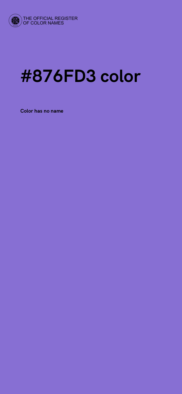 #876FD3 color image