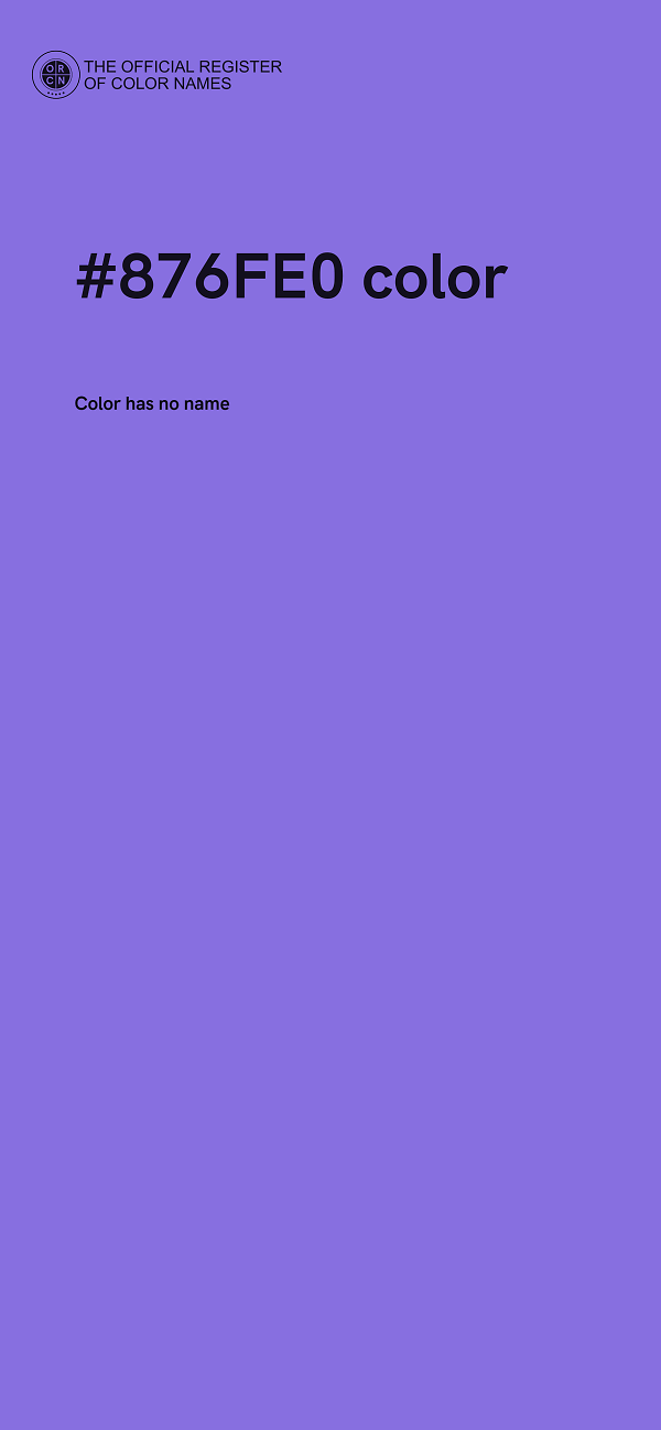 #876FE0 color image
