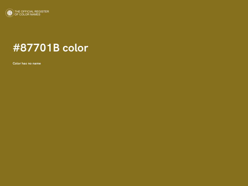 #87701B color image