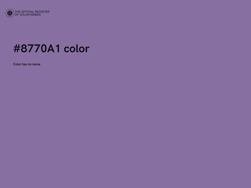 #8770A1 color image