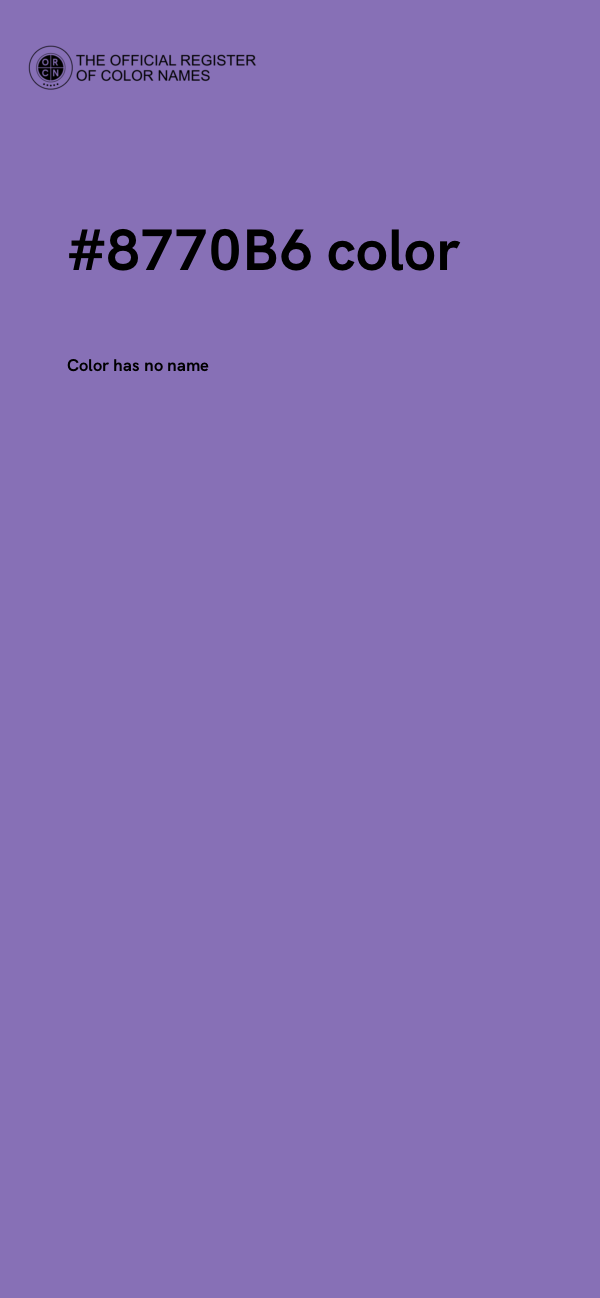 #8770B6 color image