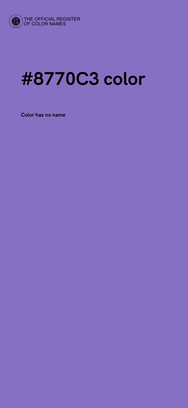 #8770C3 color image