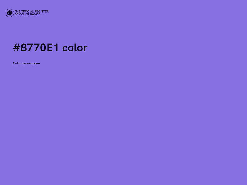 #8770E1 color image