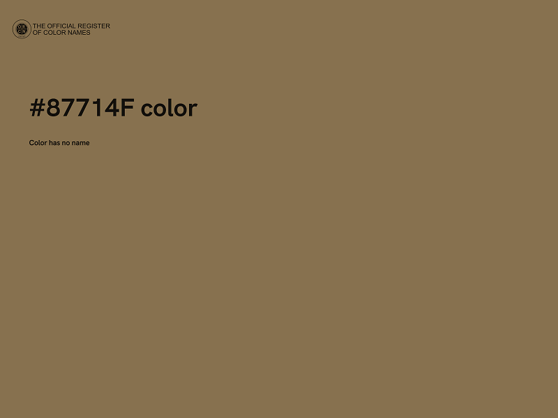 #87714F color image