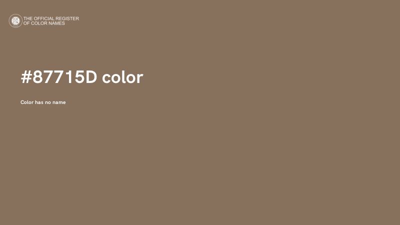 #87715D color image