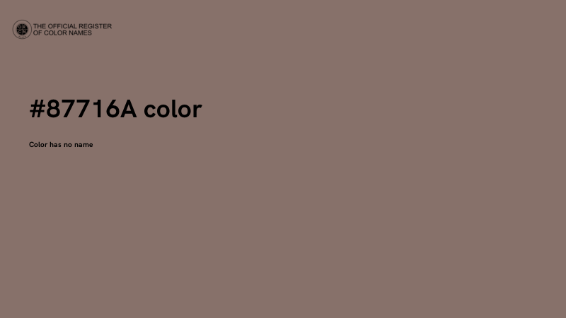 #87716A color image